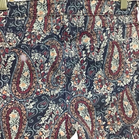 NYDJ for Chico’s Multicolor Paisley Skinny LiftXTuck Jeans 8 - Picture 4 of 7